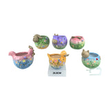 gnome decor,birdbath