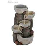 Decorative fountain,  Outdoor fountain, indoor fountain，stone-look fountain with LED