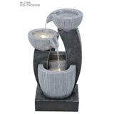 Decorative fountain,  Outdoor fountain, indoor fountain，stone-look fountain with LED
