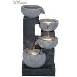 Decorative fountain,  Outdoor fountain, indoor fountain，stone-look fountain with LED
