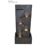 Decorative fountain,  Outdoor fountain, indoor fountain，stone-look fountain with LED