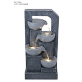 Decorative fountain,  Outdoor fountain, indoor fountain，stone-look fountain with LED