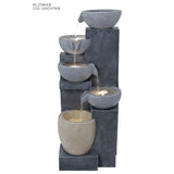 Decorative fountain,  Outdoor fountain, indoor fountain，stone-look fountain with LED