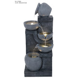 Decorative fountain,  Outdoor fountain, indoor fountain，stone-look fountain with LED