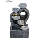 Decorative fountain,  Outdoor fountain, indoor fountain，stone-look fountain with LED