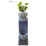 Decorative fountain,  Outdoor fountain, indoor fountain，stone-look fountain with LED