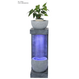 Decorative fountain,  Outdoor fountain, indoor fountain，stone-look fountain with LED