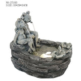 Decorative fountain,  Outdoor fountain, indoor fountain，stone-look fountain with LED