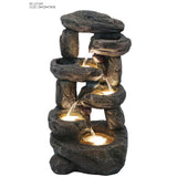 Decorative fountain,  Outdoor fountain, indoor fountain，stone-look fountain with LED