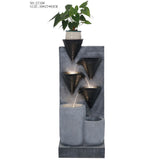 Decorative fountain,  Outdoor fountain, indoor fountain，stone-look fountain with LED