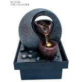 Decorative fountain,  Outdoor fountain, indoor fountain，stone-look fountain with LED