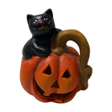 Halloween craft Pumpkin ornament Ghost decoration LED Halloween light PolyResin Halloween figure Halloween party décor Witch/bat/spider decorations