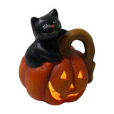 Halloween craft Pumpkin ornament Ghost decoration LED Halloween light PolyResin Halloween figure Halloween party décor Witch/bat/spider decorations