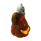 Halloween craft Pumpkin ornament Ghost decoration LED Halloween light PolyResin Halloween figure Halloween party décor Witch/bat/spider decorations