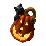 Halloween craft Pumpkin ornament Ghost decoration LED Halloween light PolyResin Halloween figure Halloween party décor Witch/bat/spider decorations