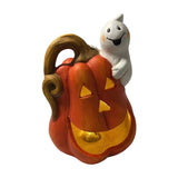 Halloween craft Pumpkin ornament Ghost decoration LED Halloween light PolyResin Halloween figure Halloween party décor Witch/bat/spider decorations