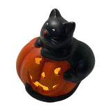 Halloween craft Pumpkin ornament Ghost decoration LED Halloween light PolyResin Halloween figure Halloween party décor Witch/bat/spider decorations