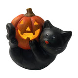 Halloween craft Pumpkin ornament Ghost decoration LED Halloween light PolyResin Halloween figure Halloween party décor Witch/bat/spider decorations