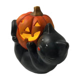 Halloween craft Pumpkin ornament Ghost decoration LED Halloween light PolyResin Halloween figure Halloween party décor Witch/bat/spider decorations