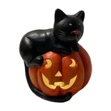 Halloween craft Pumpkin ornament Ghost decoration LED Halloween light PolyResin Halloween figure Halloween party décor Witch/bat/spider decorations