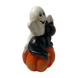 Halloween craft Pumpkin ornament Ghost decoration LED Halloween light PolyResin Halloween figure Halloween party décor Witch/bat/spider decorations